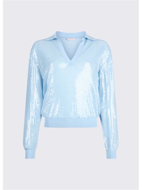 Maglia con paillettes LIU JO | WA6218MA68R/P9377